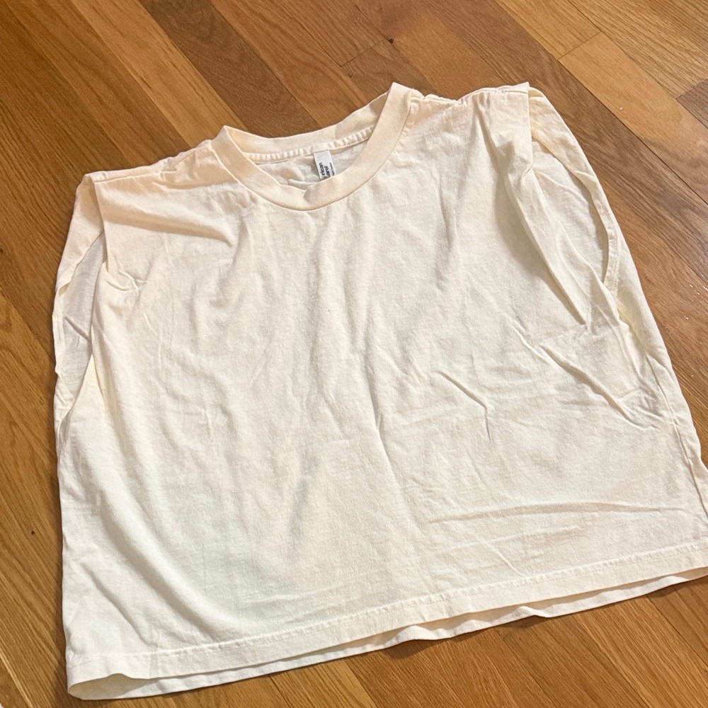 American Apparel Soft Cream boxy Tee